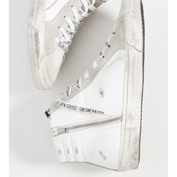 Golden Goose Slide Sneaker White/Ice/Camo Star NIB - Picture 2 of 9